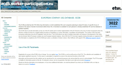 Desktop Screenshot of ecdb.worker-participation.eu